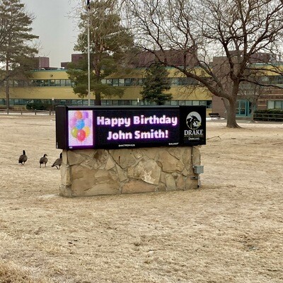 Drake Student Birthday Message