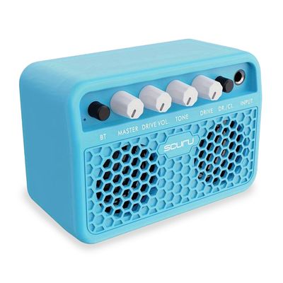 Scuru® S3 Mini Guitar Amp Bluetooth 5W – Bleu