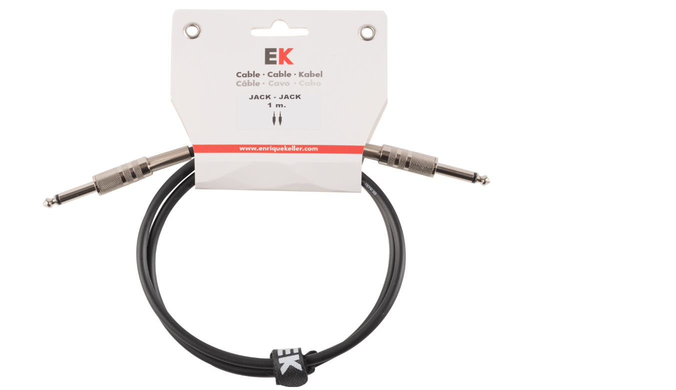 Câble EK Audio JACK-JACK pour Guitare Droit 9 mètres