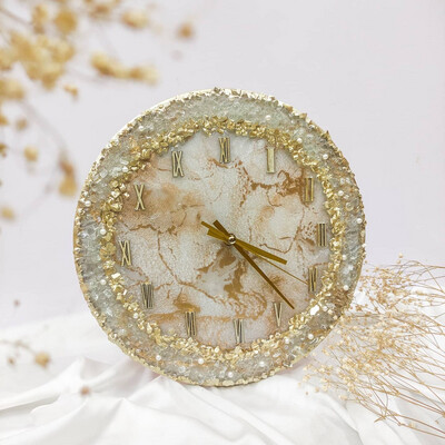 Epoxy Crystals Wall Clock