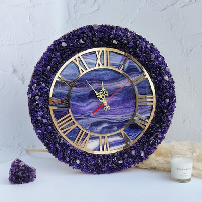 Amethyst Wall Clock