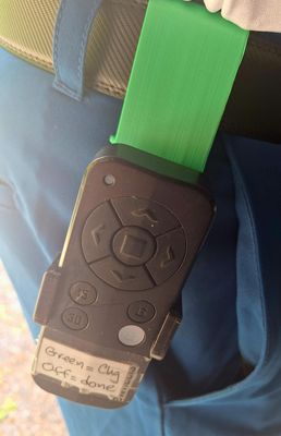 Belt Clip PIN-style LONG Remote Holder (flexible TPU) for V2 remote