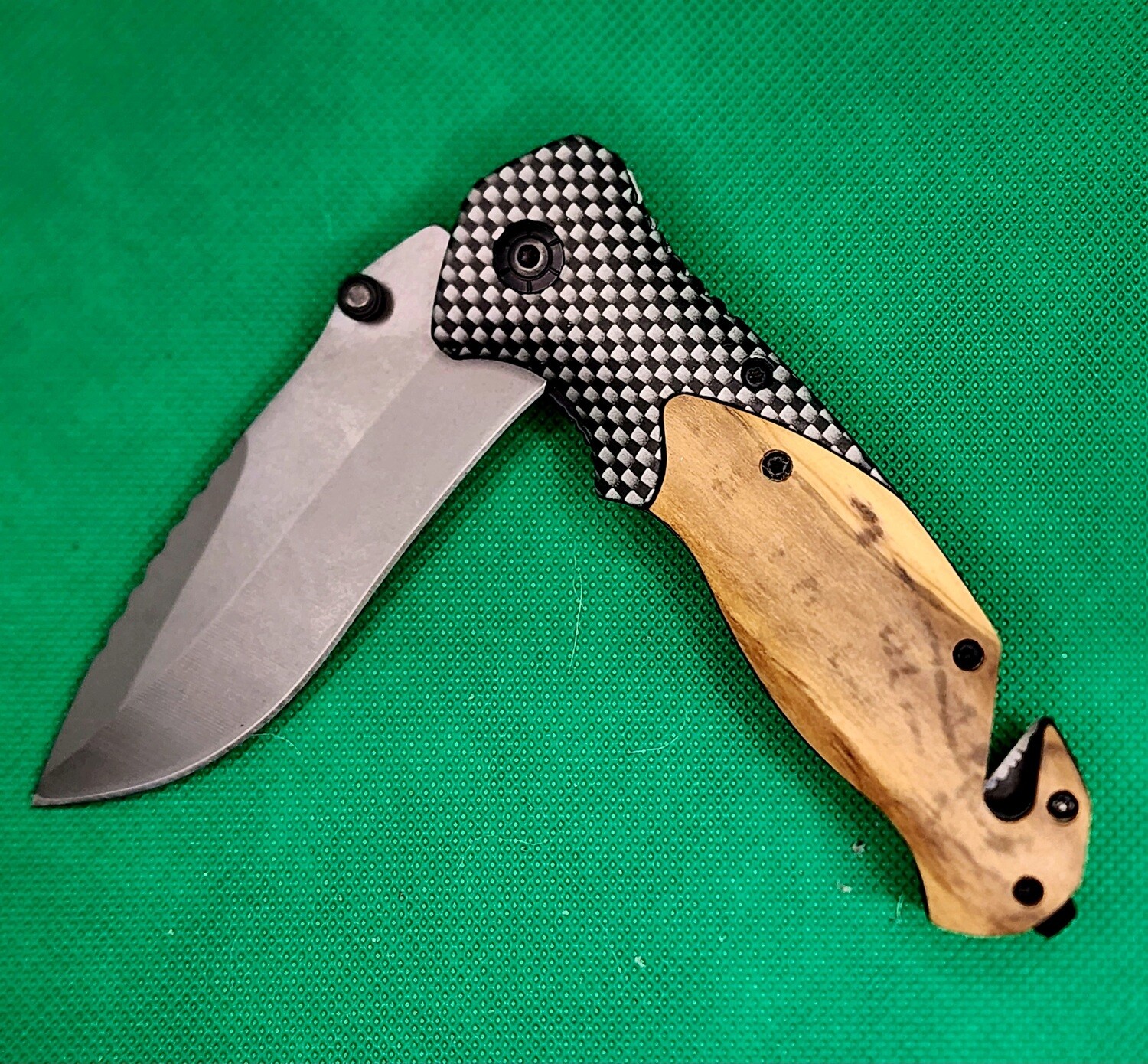 Pocket Knife, Personalized, Wood Handle, Laser Engraved Item 909