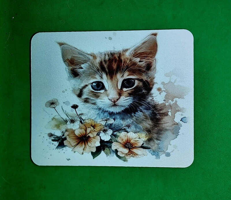 Mouse Pad, Kitten, Whimsical,