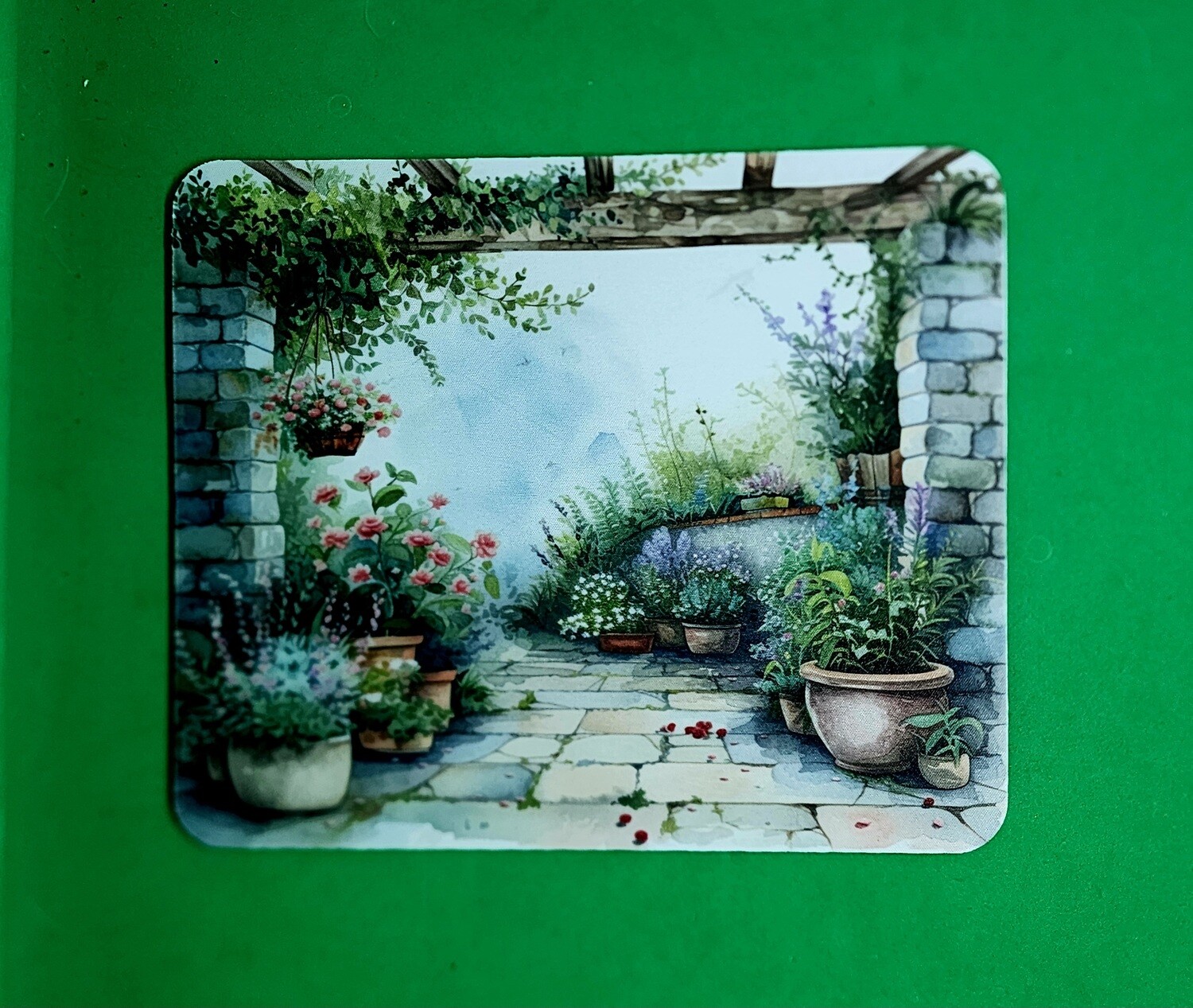 Mouse Pad, Flower Garden, UV Printed