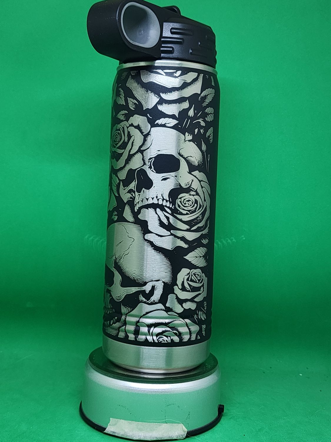 Insulated Bottle Skull Wrap Laser Engraved 20 oz Insulated Bottle