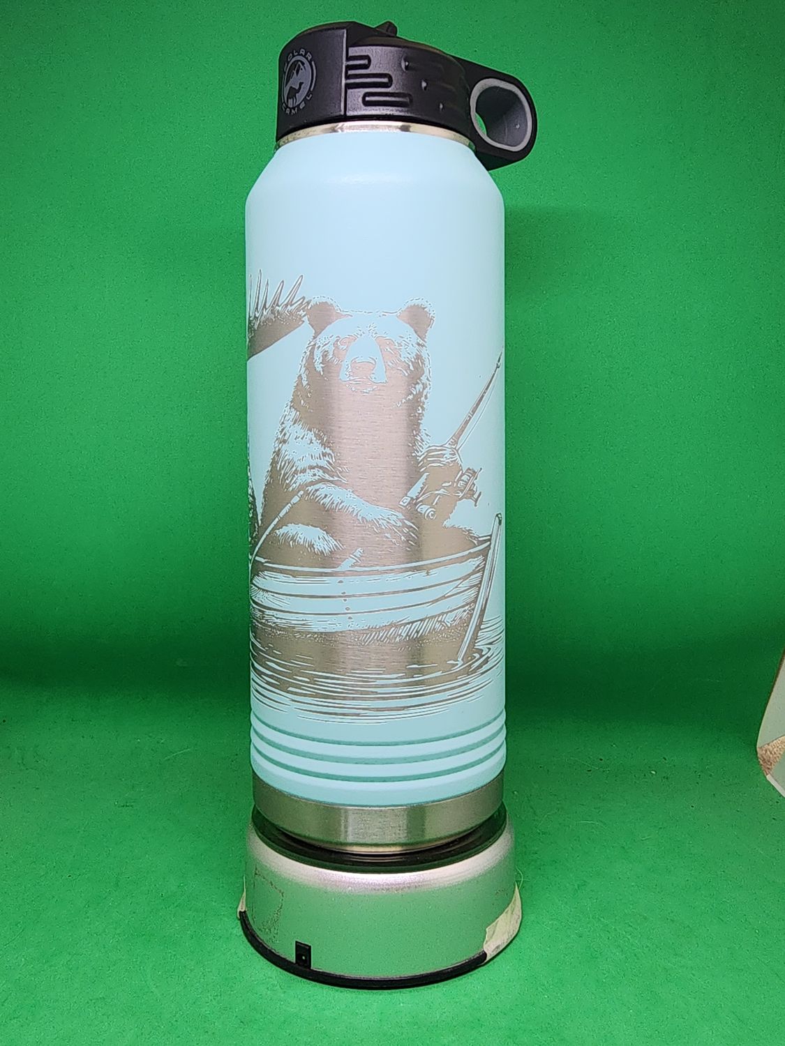 Insulated Bottle Fishin Buddies Wrap Laser Engraved 20 oz Insulated Bottle