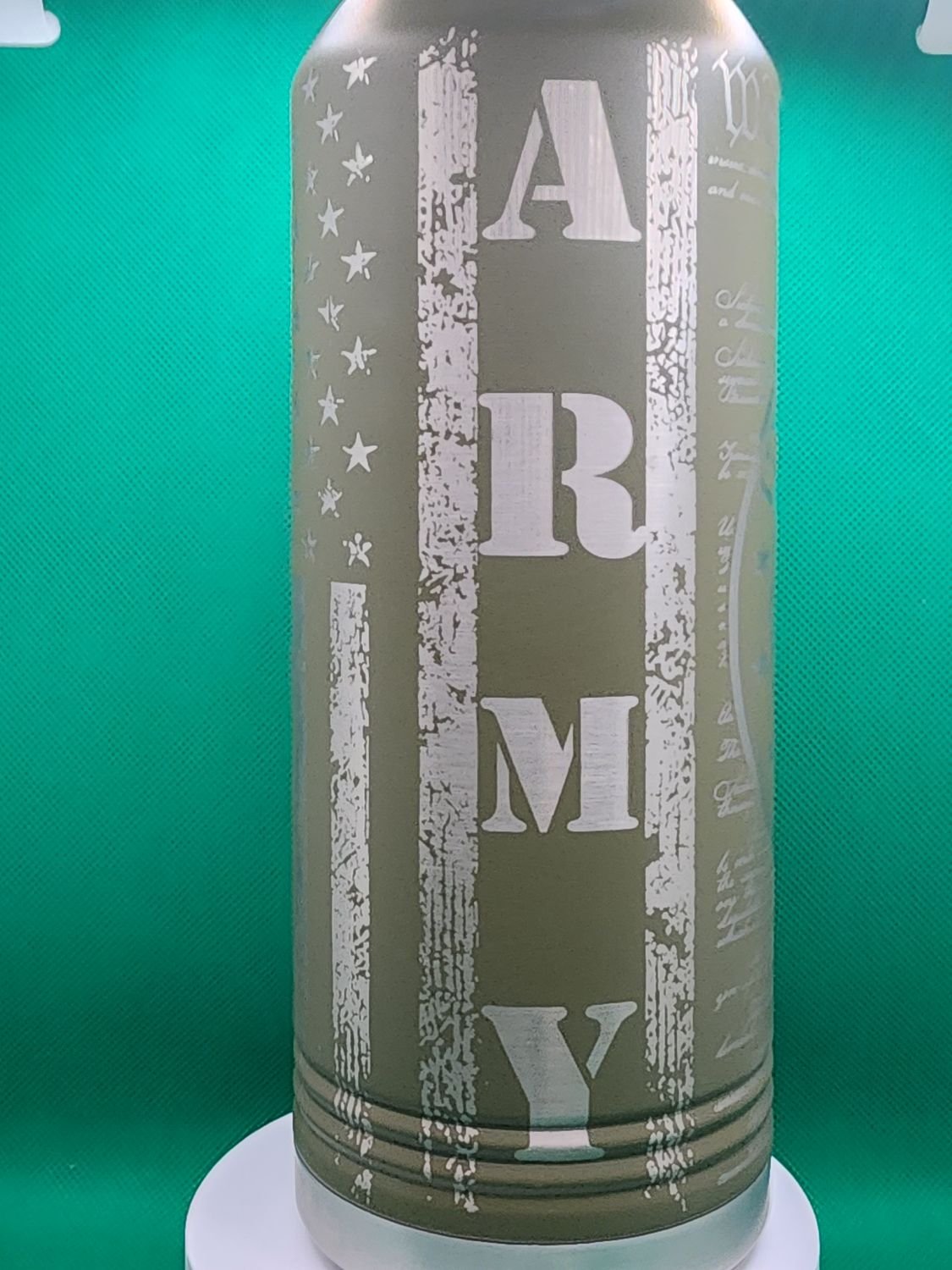 Insulated Bottle Army Wrap Laser Engraved 20 oz Insulated Bottle