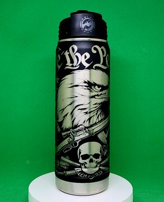 Insulated Bottle We The People Rifle Wrap Laser Engraved 20 oz Insulated Bottle