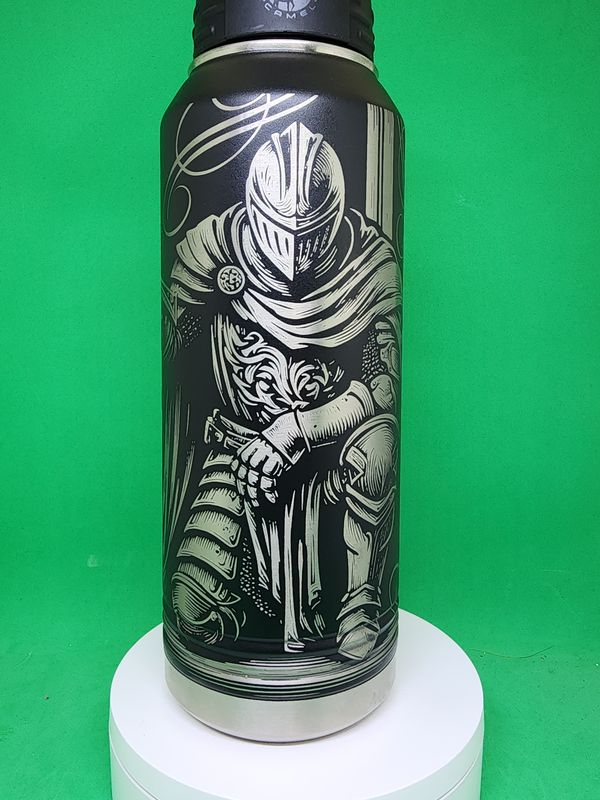 Insulated Bottle Crusader 1 Wrap Laser Engraved