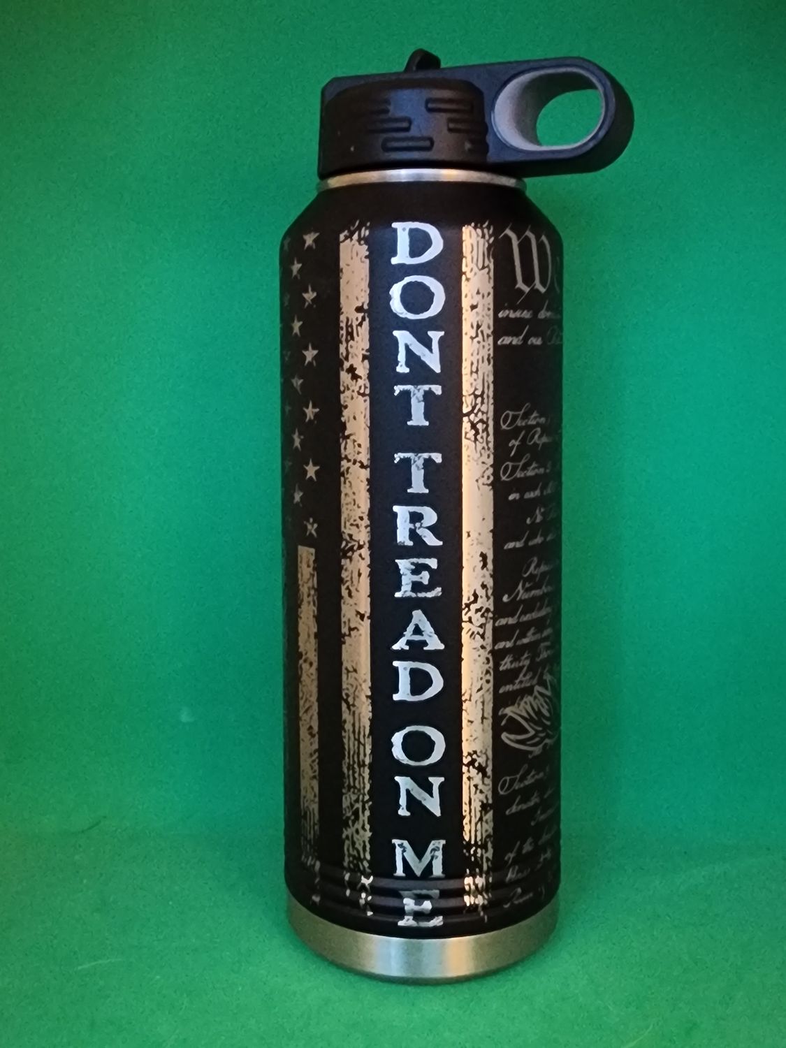 Insulated Bottle Don&#39;t Tread On Me Laser Engraved 20 oz Insulated Bottle