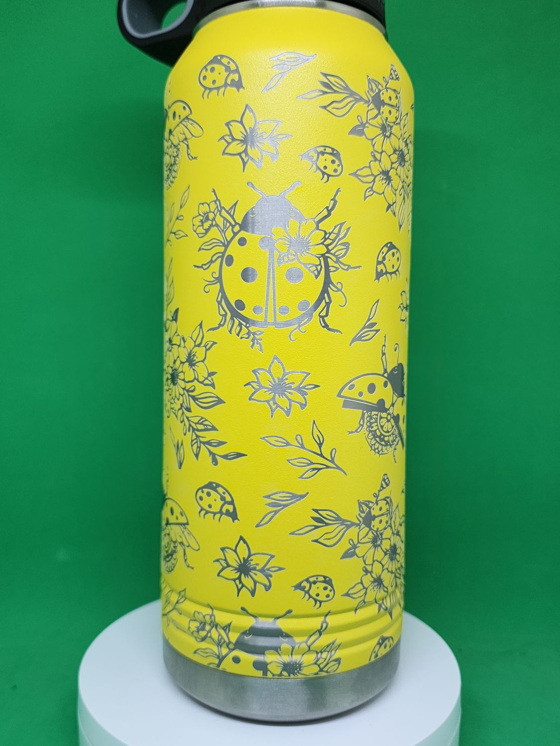 Insulated Bottle Lady Bug Wrap Laser Engraved 20 oz Insulated Bottle