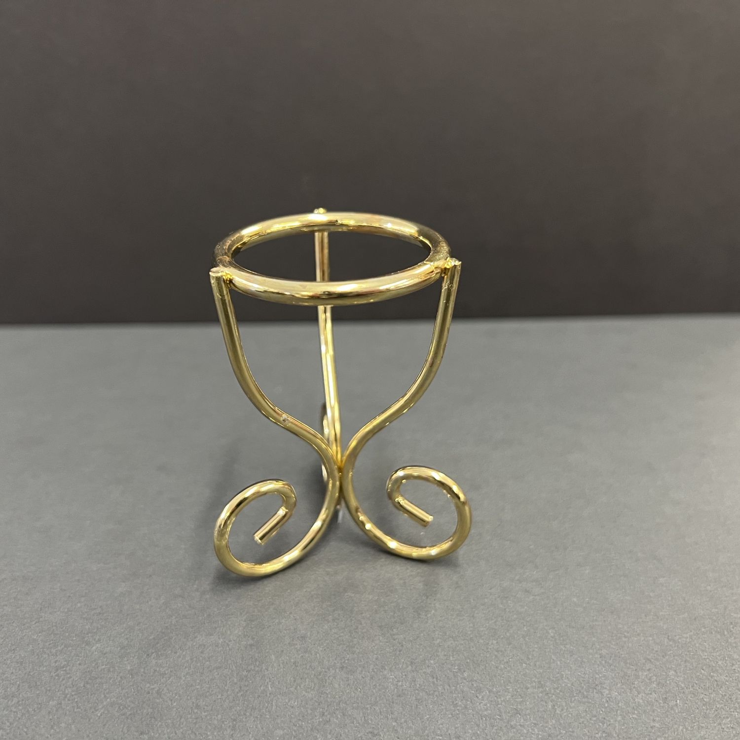 Brass Scroll Leg Egg Stand/Holder