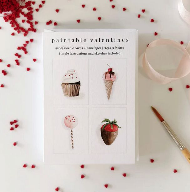 Sweet Treats Paintable Valentines