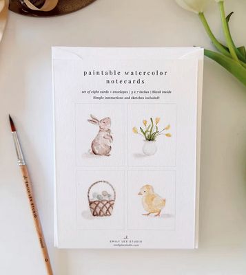 Easter Paintable Notecards