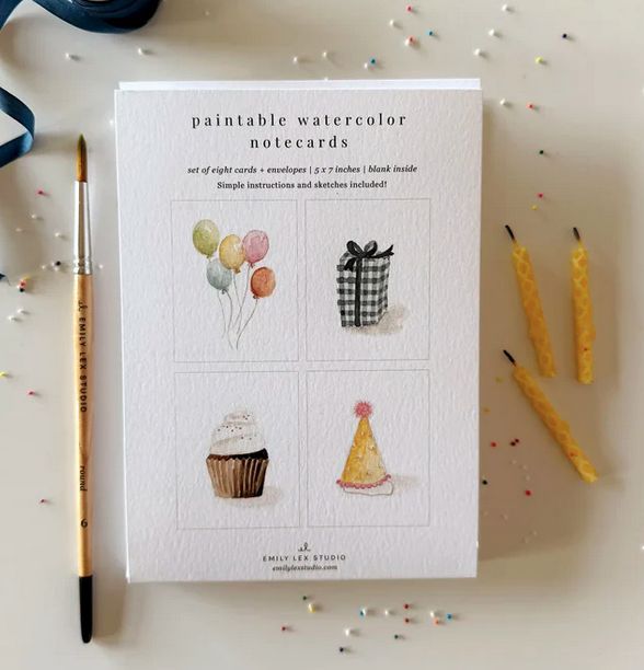 Celebrate Paintable Notecards