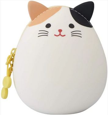 PUNILABO EGG POUCH WHITE CALICO CAT