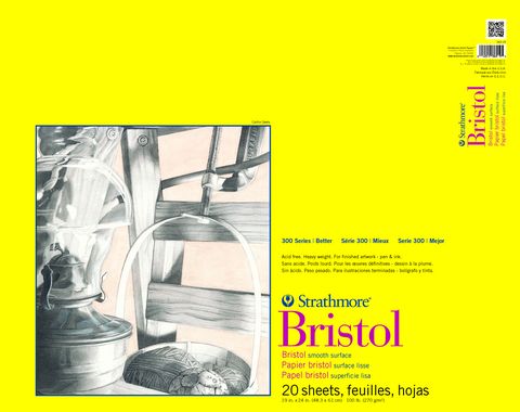 #300 BRISTOL PAD SMOOTH 14X17 TAPE 20
