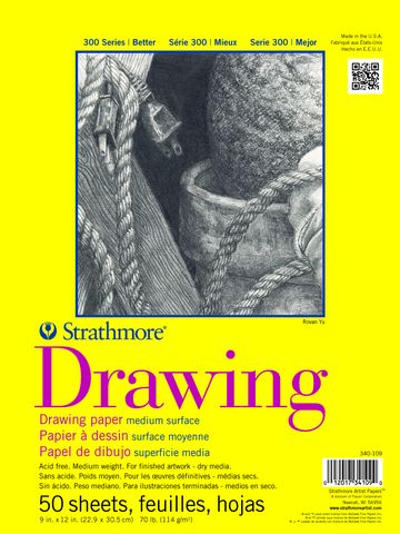 #300 DRAW PAD 11X14 TAPE 50
