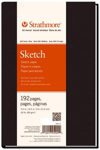 #400 HARDBOUND SKETCH 5.5X8.5 192