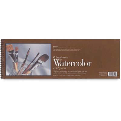#400 WATERCOLOR PAD 6X18 WIRE