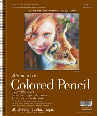 #400 COLOR PENCIL PAD 11X14 WIRE 30