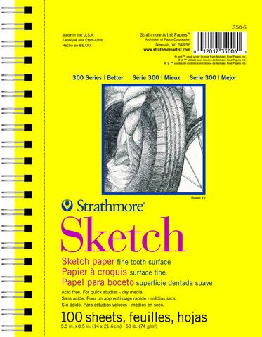 #300 SKETCH PAD 5.5X8.5 WIRE 100