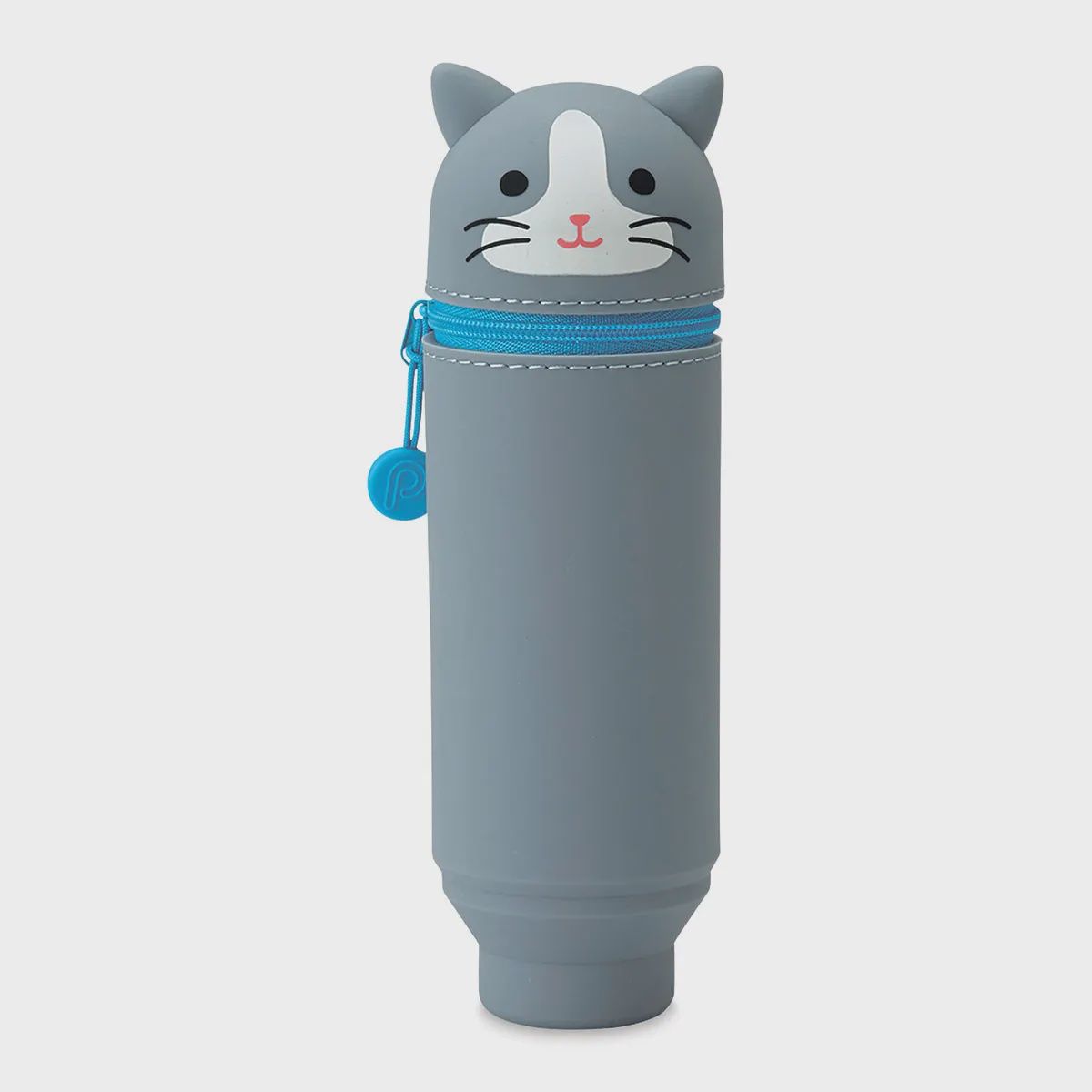 PUNILABO STAND UP PEN CASE GRAY CAT