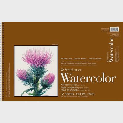 #400 WATERCOLOR PAD 12X18 WIRE