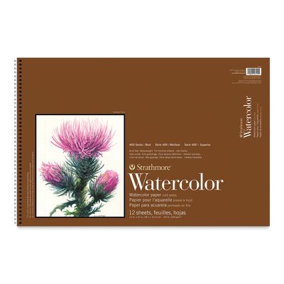 #400 WATERCOLOR PAD 15X22 WIRE