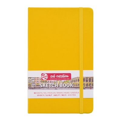 TALENS ART CREATION SKETCHBOOK GOLD YELLOW 5.11X8.27