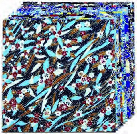 YUZEN BLUE ORIGAMI PAPER