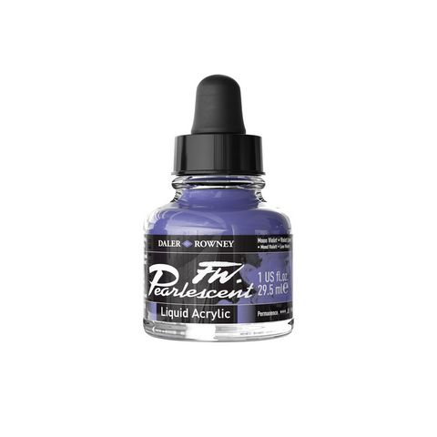 FW PEARLESCENT LIQUID ACRYLIC 1OZ MOON VIOLET