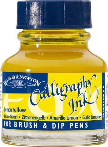 CALLIGRAPHY INK 30ML LEMON YELLOW