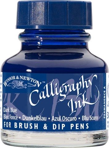CALLIGRAPHY INK 30ML DARK BLUE