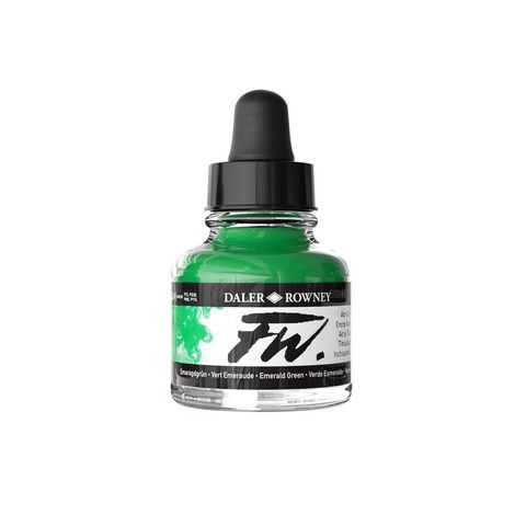 FW LIQUID ACRYLIC INK 1OZ EMERALD GREEN