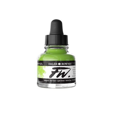 FW LIQUID ACRYLIC INK 1OZ LIGHT GREEN