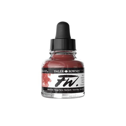 FW LIQUID ACRYLIC INK 1OZ RED EARTH