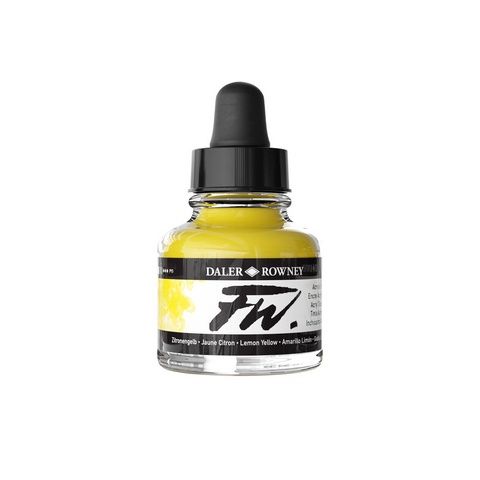 FW LIQUID ACRYLIC INK 1OZ LEMON YELLOW
