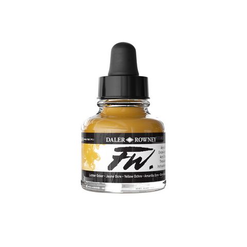FW LIQUID ACRYLIC INK 1OZ YELLOW OCHRE