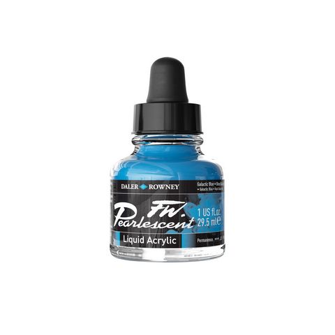 FW PEARLESCENT LIQUID ACRYLIC 1OZ GALACTIC BLUE