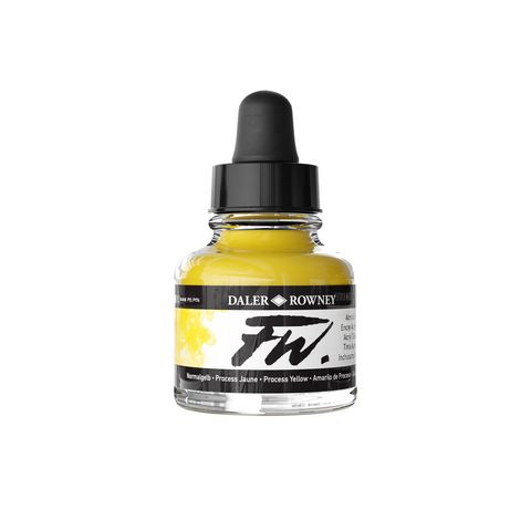 FW LIQUID ACRYLIC INK 1OZ PROCESS YELLOW