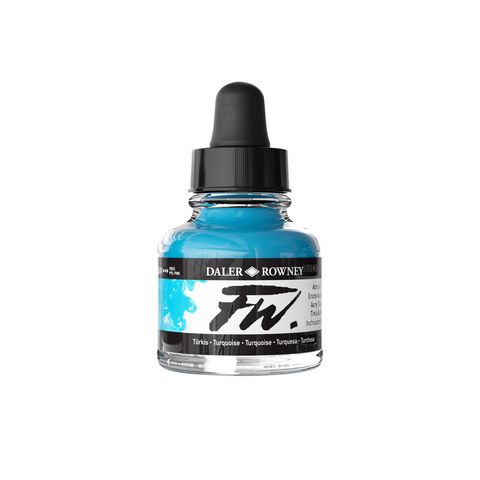 FW LIQUID ACRYLIC INK 1OZ TURQUOISE