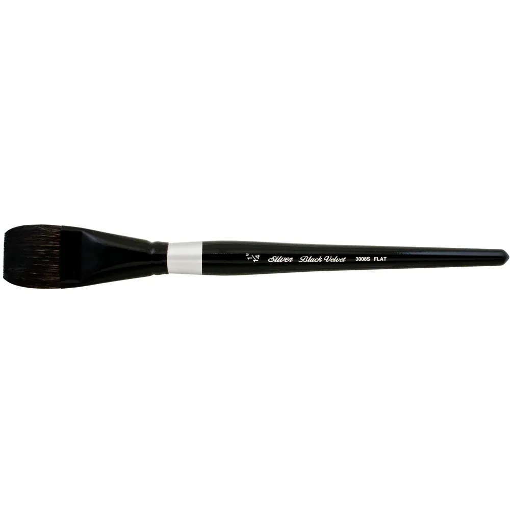 BLK VELVET SQ WASH 1.25N