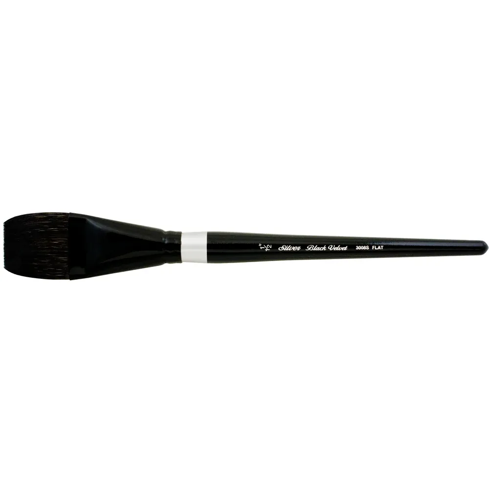 BLK VELVET SQ WASH 1.50N