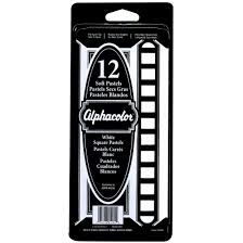 ALPHACOLOR PASTEL SET 12 STICK WHITE