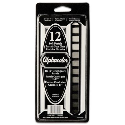 ALPHACOLOR PASTEL SET 12 STICK HI-FI GRAY