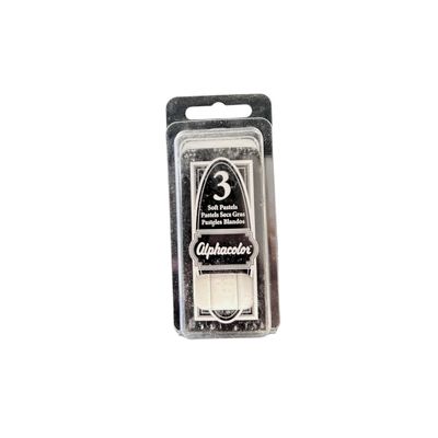 ALPHACOLOR WHITE PASTELS 3 STICKS
