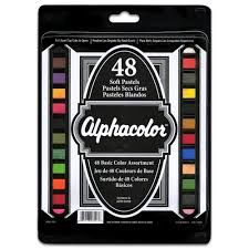 ALPHACOLOR PASTEL SET 48 STICK BASIC COLORS