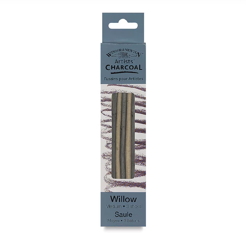 ARTISTS WILLOW CHARCOAL MEDIUM 3 STICKS